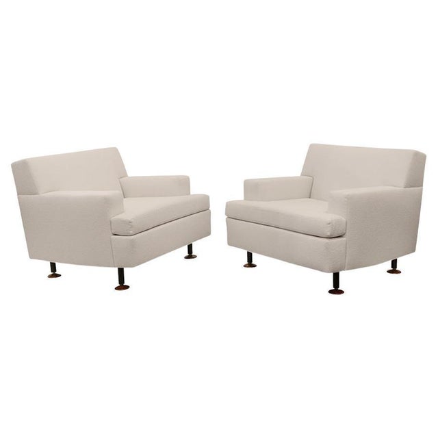 1960s Pair of Marco Zanuso " Square " Armchairs for Arflex , Italy 1960's For Sale - Image 5 of 18