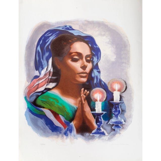 Shabbas Candles III C, Sandu Liberman For Sale - Image 4 of 4