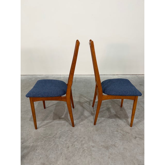 Brown Danish Teak Mid Century Dining Chairs, Set of 4 For Sale - Image 8 of 12