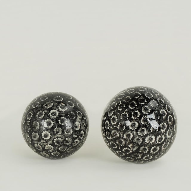 Antique English Lawn Balls Collection For Sale In West Palm - Image 6 of 6