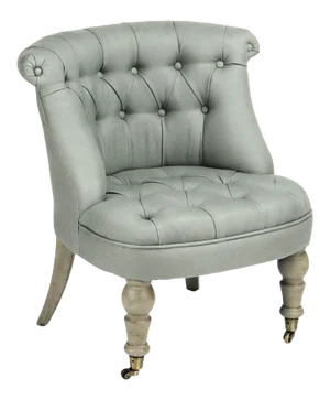Shelley Slipper Chair in Olive
