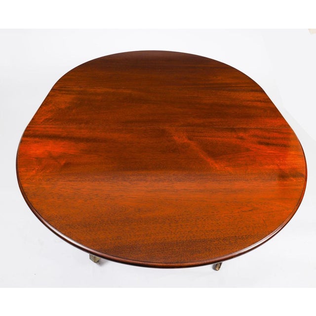 Vintage Regency Revival Oval Dining Table and Dining Chairs by William Tillman, 1990s, Set of 7 For Sale - Image 6 of 18