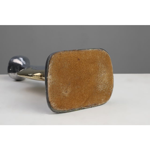 Candleholder and Bowl in Aluminum and Brass from David Marshall, United Kingdom, 1970s, Set of 2 For Sale - Image 12 of 13