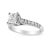 Express all the love you hold in your heart for that special someone with this shimmering diamond engagement ring. Eye-...