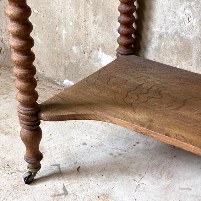 Vintage Turned Wood Dressing Table, 1950s For Sale - Image 6 of 9