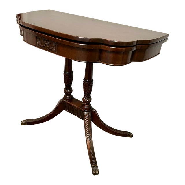 1940s Mahogany Game Table For Sale