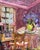 2020s "Rainy Day Books" Original Painting by Shann Spishak For Sale - Image 5 of 5