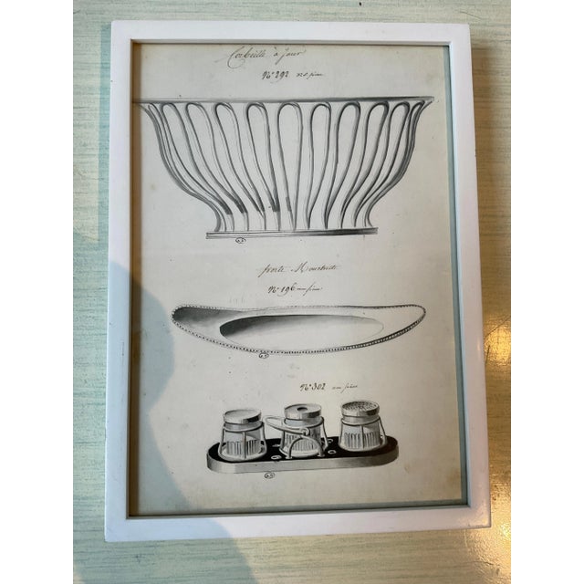 1920s Prints of French Silver Serving Pieces - Set of 10 For Sale - Image 4 of 12