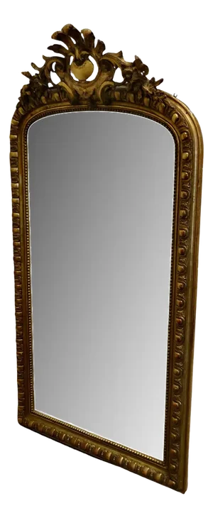 Large 19th Century Louis Philippe French Wall Mirror