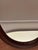 Vintage Oval Mirror in Stained Wood, 1970s For Sale - Image 6 of 17