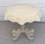 Wood Anglo-Indian Victorian Octagonal Carved Pedestal Side Table in Antique White For Sale - Image 7 of 12