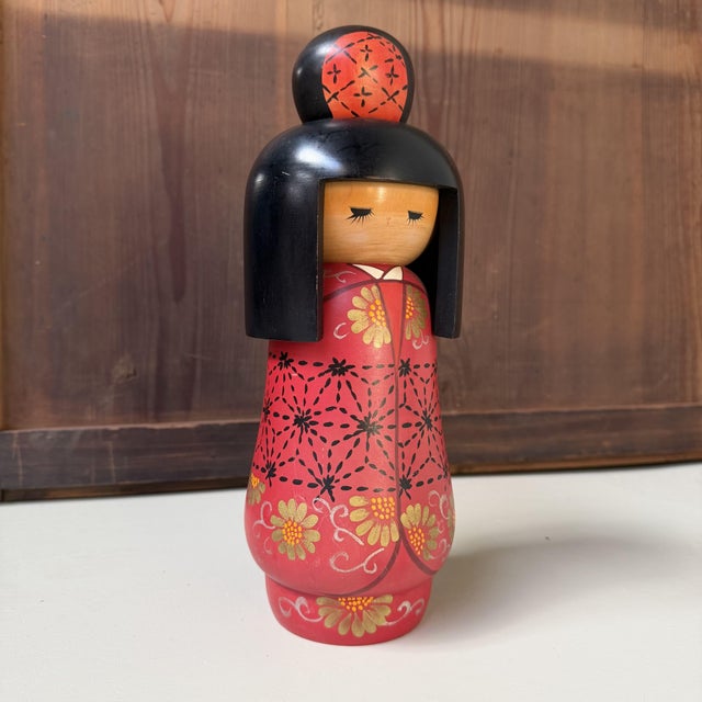 Vintage Sōsaku Kokeshi by Kazuo Takamizawa, 1980s For Sale - Image 9 of 9