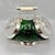 1920s Emerald Green Cut Glass Biscuit Barrel from James Deakin & Sons, 1920 For Sale - Image 5 of 18