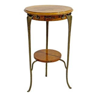 Early 20th Century Antique Art Nouveau Two-Tier Stand / Side Table For Sale