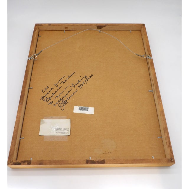 Paint Original Framed Landscape Watercolor by Artist Barbara Nechis For Sale - Image 7 of 9