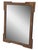 A stunning example of early 20th-century craftsmanship, this mirror features natural wood inlaid with delicate mother-of-...