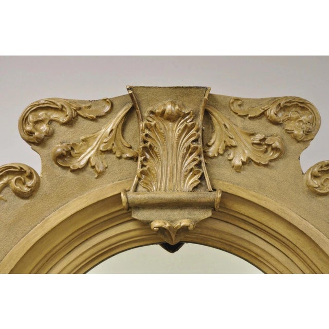 Antique American Victorian 88" Tall Hall Entry Mirror With Pedestal Plant Stands For Sale - Image 4 of 12