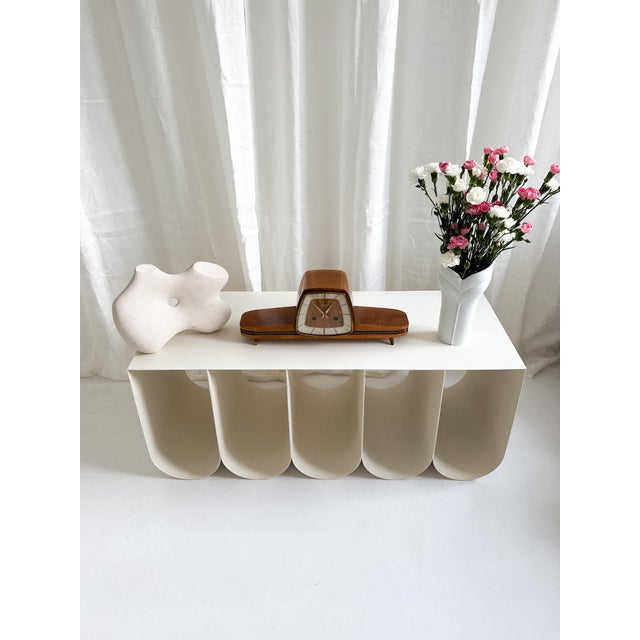 Mid-Century Modern German Mantel Clock from Hermle, 1962 For Sale - Image 9 of 13