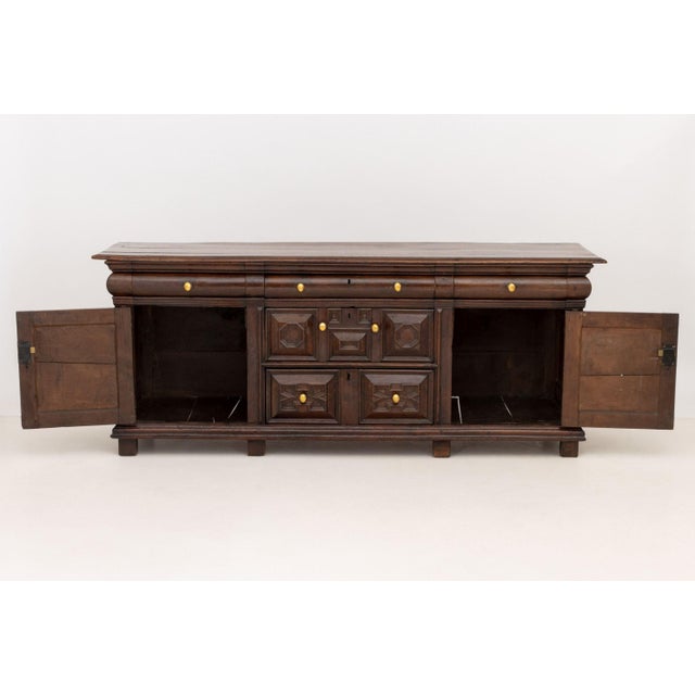 Late 20th Century Renaissance Revival Oak Sideboard For Sale - Image 5 of 11