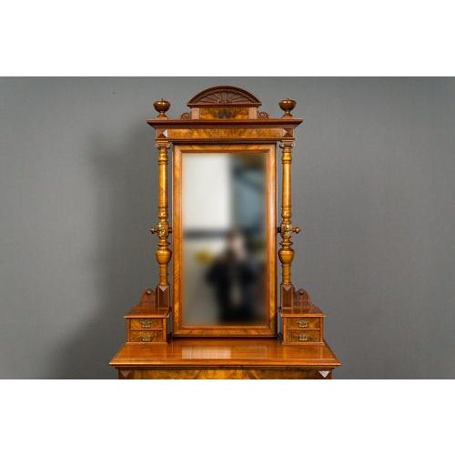 Gründerzeit Chest of Drawers with Mirror For Sale - Image 10 of 18