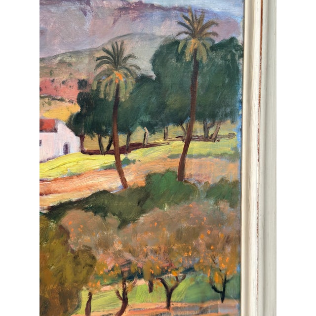Pierre Van Der Stok, Landscape, 1960, Oil Painting on Canvas, Framed For Sale - Image 7 of 16