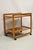 Vintage Mid Century Danish Modern Teak Wood 2 Tier Rolling Bar Cart Side Table For Sale - Image 10 of 12