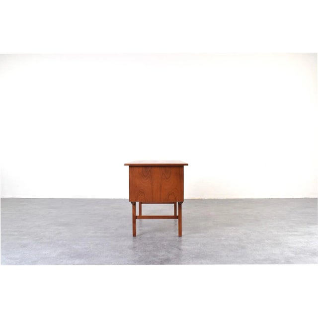 Mid-Century Danish Teak Executive Desk, 1960s For Sale - Image 6 of 18