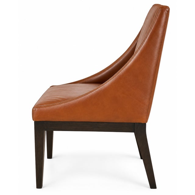 West Elm West Elm- Set of 8- Leather Dining Chairs For Sale - Image 4 of 12