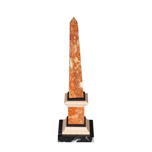 Brown Pair of Italian Grand Tour Marble Obelisks For Sale - Image 8 of 10