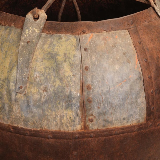 1940s Vintage Iron Water Bucket, 1940s For Sale - Image 5 of 6