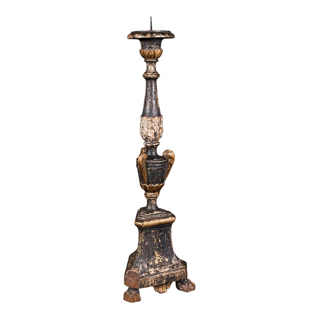 Antique Candle Pricket, English, Ebonised, Candlestick, Centrepiece, Georgian For Sale