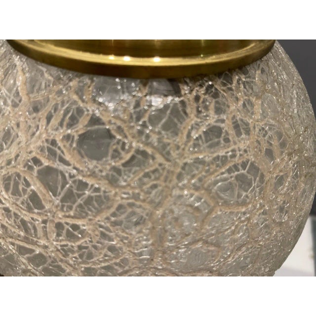 Cracklè Murano Glass Pendant Light, 1970s For Sale - Image 8 of 13