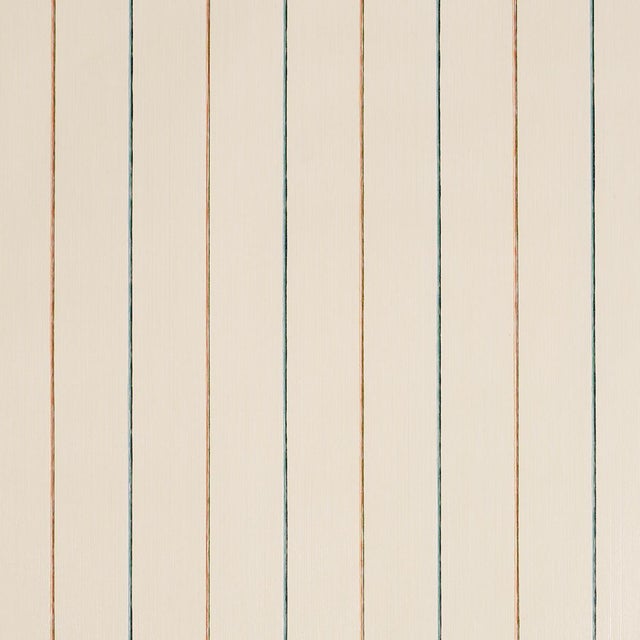 SAMPLE - Schumacher X Backdrop Draper Stripe Wallpaper In Moonlight For Sale