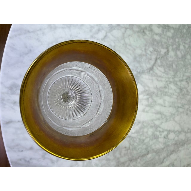 Vintage Moser "Splendid" Crystal Stemware Goblet With 24k Gold Rim For Sale - Image 9 of 9