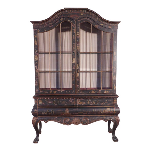 Drexel Heritage Chinoiserie 2 Piece Breakfront China Chairish