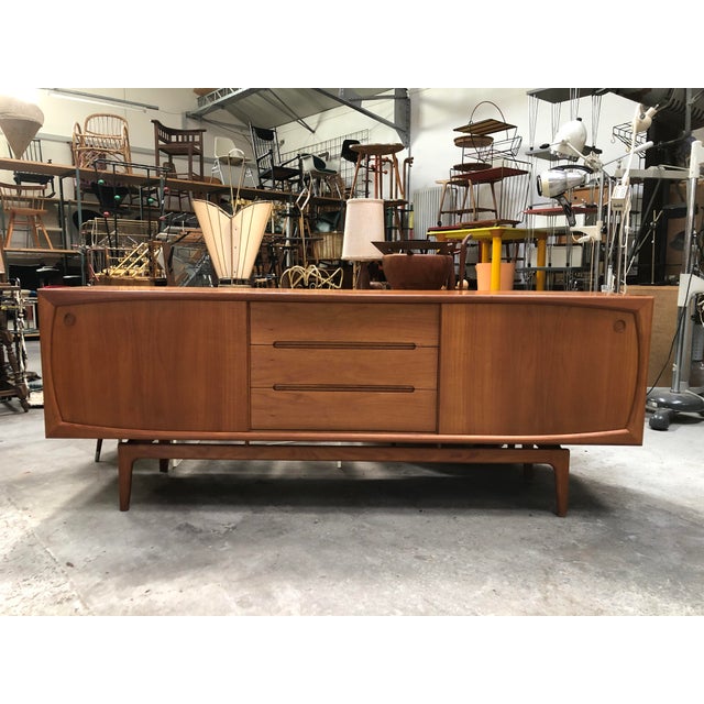 Modern Danish Teak Sideboard by Arne Hovmand-Olsen, 1950s For Sale - Image 10 of 11