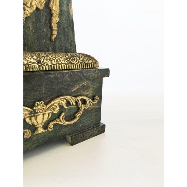 Stone Ormolu Mounted Marble Obelisks - Pair For Sale - Image 7 of 8