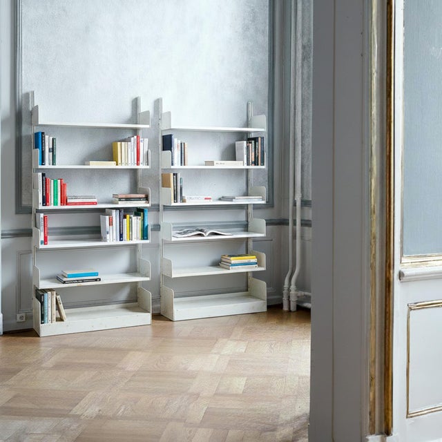 Industrial Shelving Units in White Lacquered Metal from Lips Vago, 1970s, Set of 3, in Good conditions. Designed 1970 to...