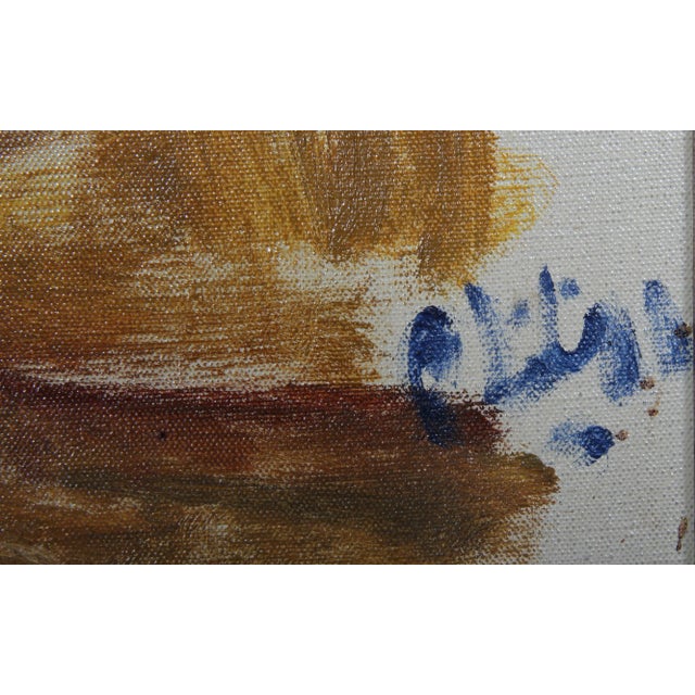 American Robert Philipp, Seated Girl, Oil Painting For Sale - Image 3 of 4