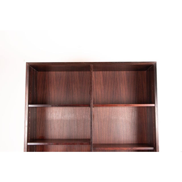 Large Danish Tall Bookcase in Rosewood by Erik Brouer for Brouers Mobelfabrik, 1960s For Sale - Image 4 of 13