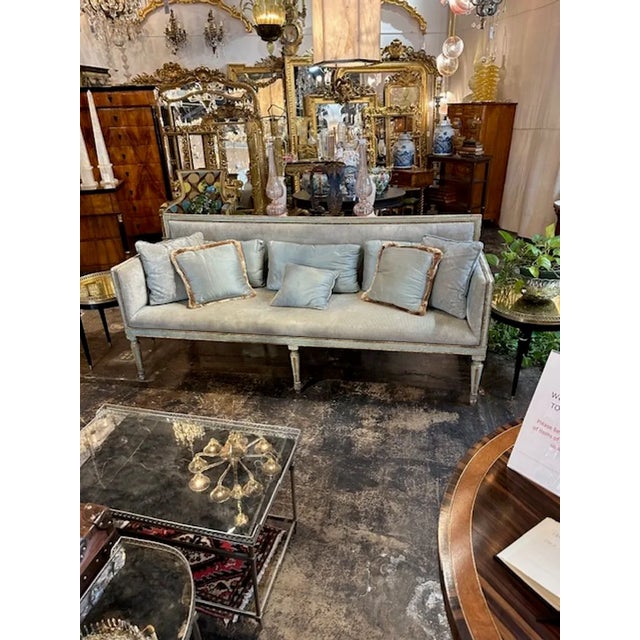 18th Century Neo-Classical Settee From Tuscany For Sale - Image 9 of 10