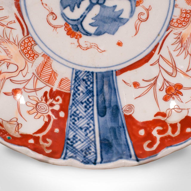 Ceramic Antique Imari Display Plate, Japanese, Ceramic, Serving Dish, Meiji, Victorian For Sale - Image 7 of 9