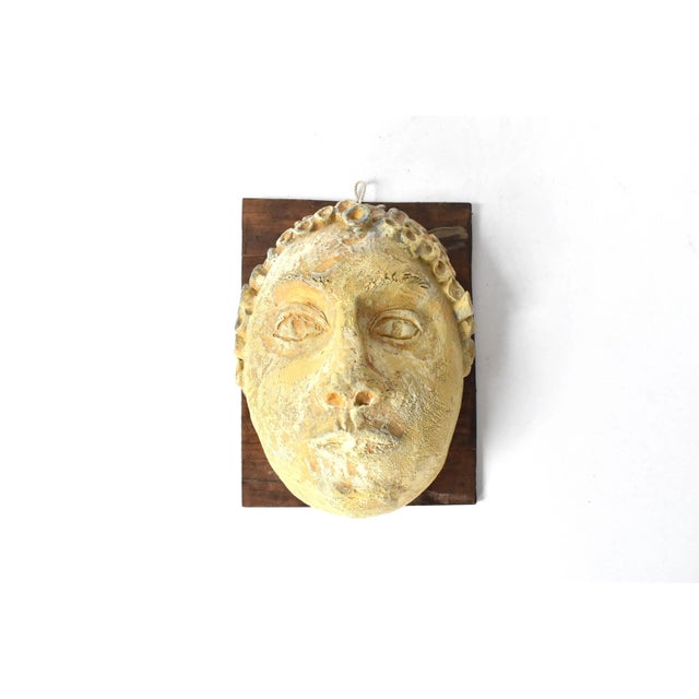 Mid-Century Ceramic Head Wall Sculpture For Sale In San Francisco - Image 6 of 8