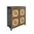 Chinese Tibetan Treasure Color Flower Graphic Credenza Storage Cabinet For Sale - Image 4 of 5