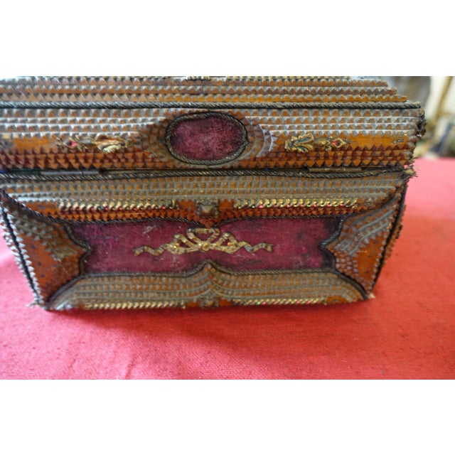 Tramp Art Couture Jewelry Box, 1890s For Sale - Image 5 of 7
