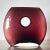 A Modernist Art Glass “Donut” Vase In Aubergine, Late 20Th Century For Sale - Image 11 of 12