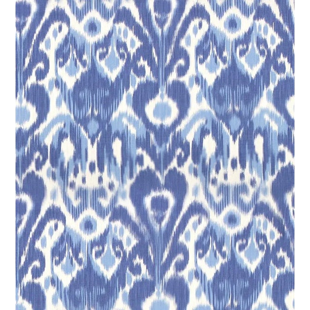Sample - The House of Scalamandré Greystone Fabric, Indigo For Sale