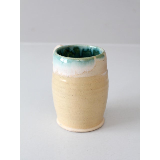 Late 20th Century Vintage Coastal Studio Pottery Mug For Sale - Image 5 of 11