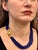 2010s Certified Vintage Lapis Lazuli Multi Strand Necklace 14 Kt Yellow Gold Clasp For Sale - Image 5 of 18