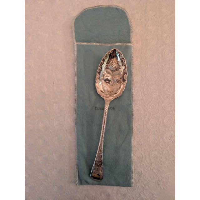 Late 19th Century English 1898 Sterling Silver Berry Spoon For Sale - Image 10 of 10